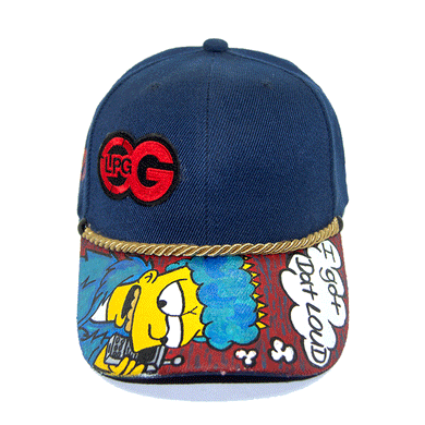 Custom Hat | Navy Blue Loud Cap | Strap back
