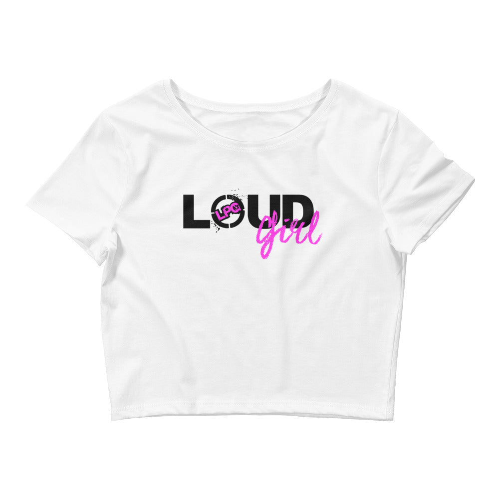 LOUD GIRL / WHITE / CROP