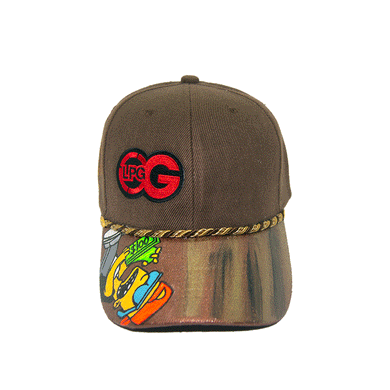 Custom Hat | brown Loud Cap | Strap back