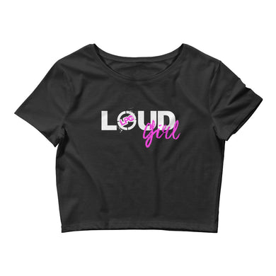 LOUD GIRL / BLACK / CROP
